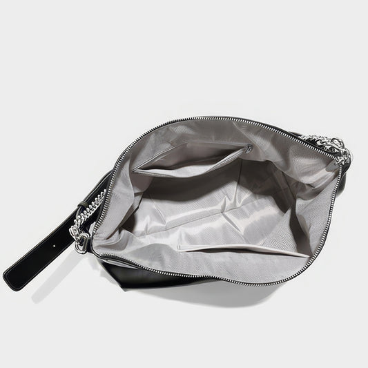 Slouchy Chain Strap Hobo Bag