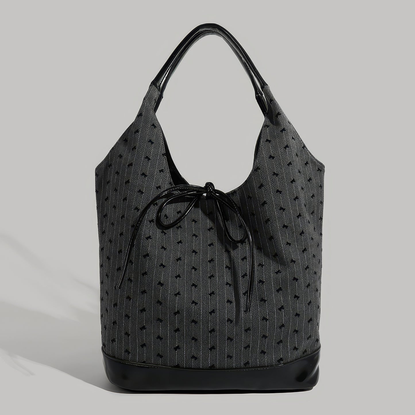 Polka Dot Drawstring Soft Tote Bag