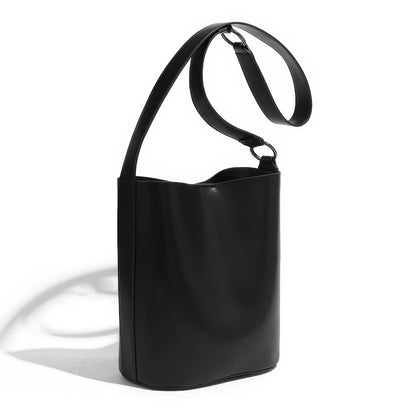 Minimal Smooth Bucket Shoulder Bag