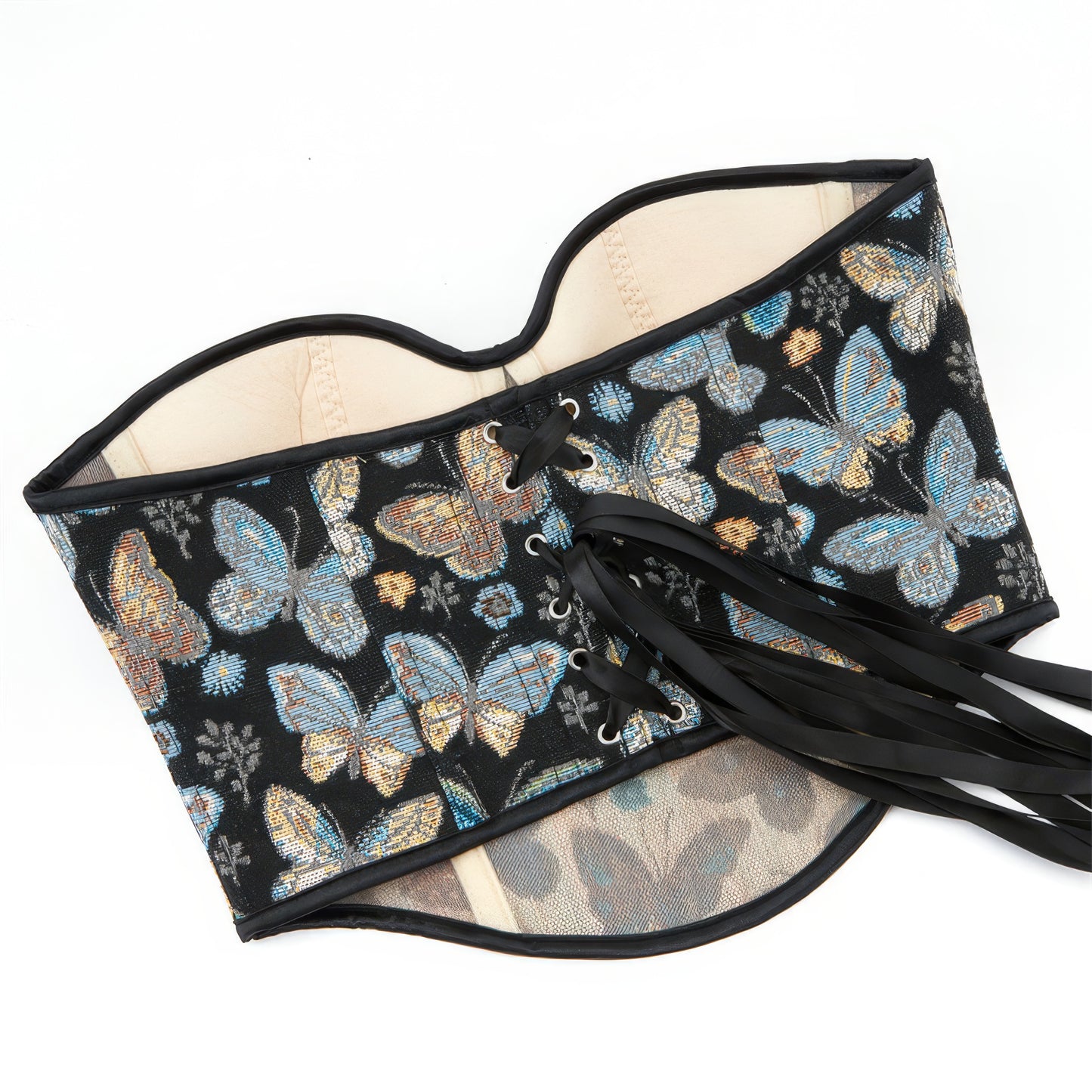 Tapestry Butterfly Sweetheart Corset Top