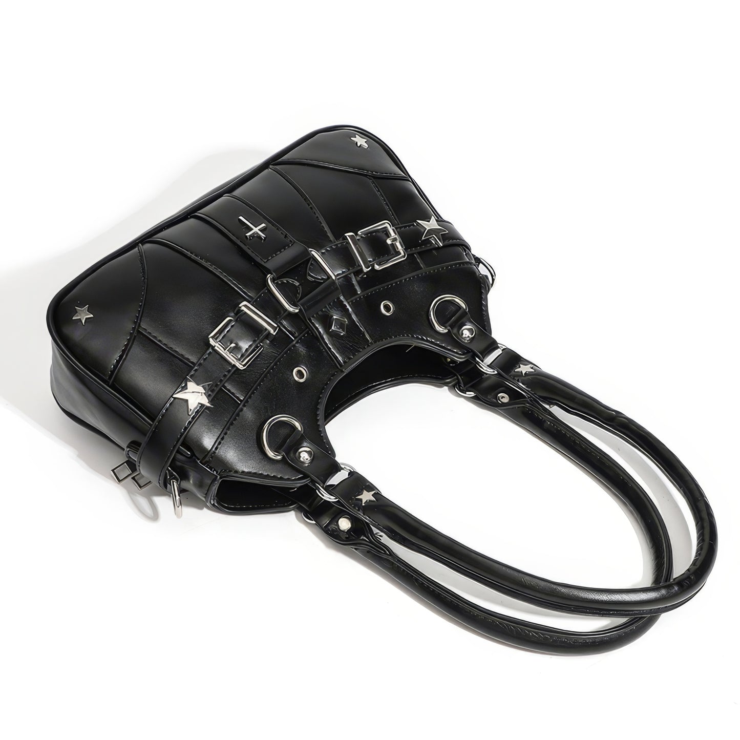 Star Rivet Buckle Detail Handbag