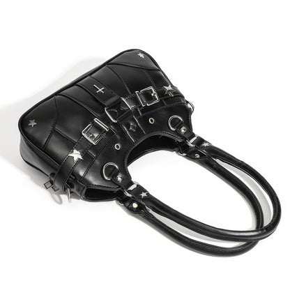 Star Rivet Buckle Detail Handbag