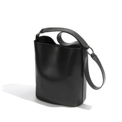 Minimal Smooth Bucket Shoulder Bag