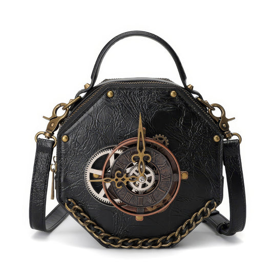 Steampunk Gear Clockwork Hexagon Bag