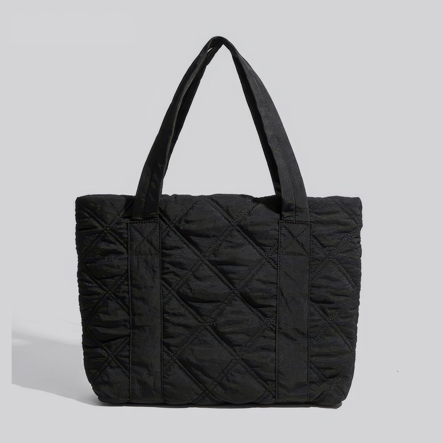 Quilted Diamond Stitch Padded Tote Bag